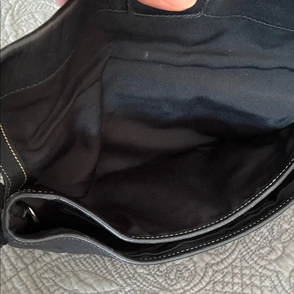 Coach Black Leather Shoulder Bag - Picture 14 of 16